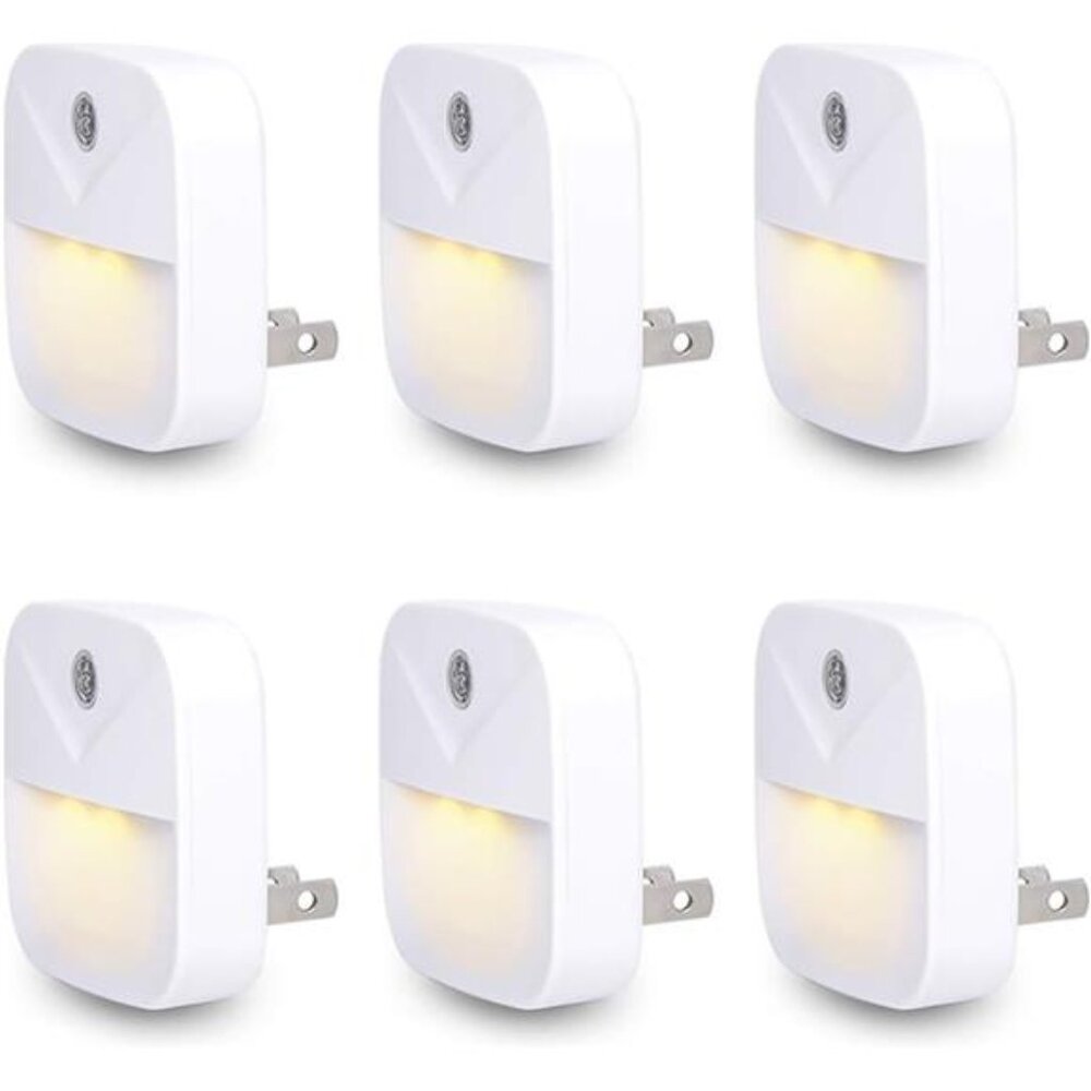 LED Night Light, Warm White Nightlight, Dusk-to-Dawn Sensor, Bedroom, Bathroom